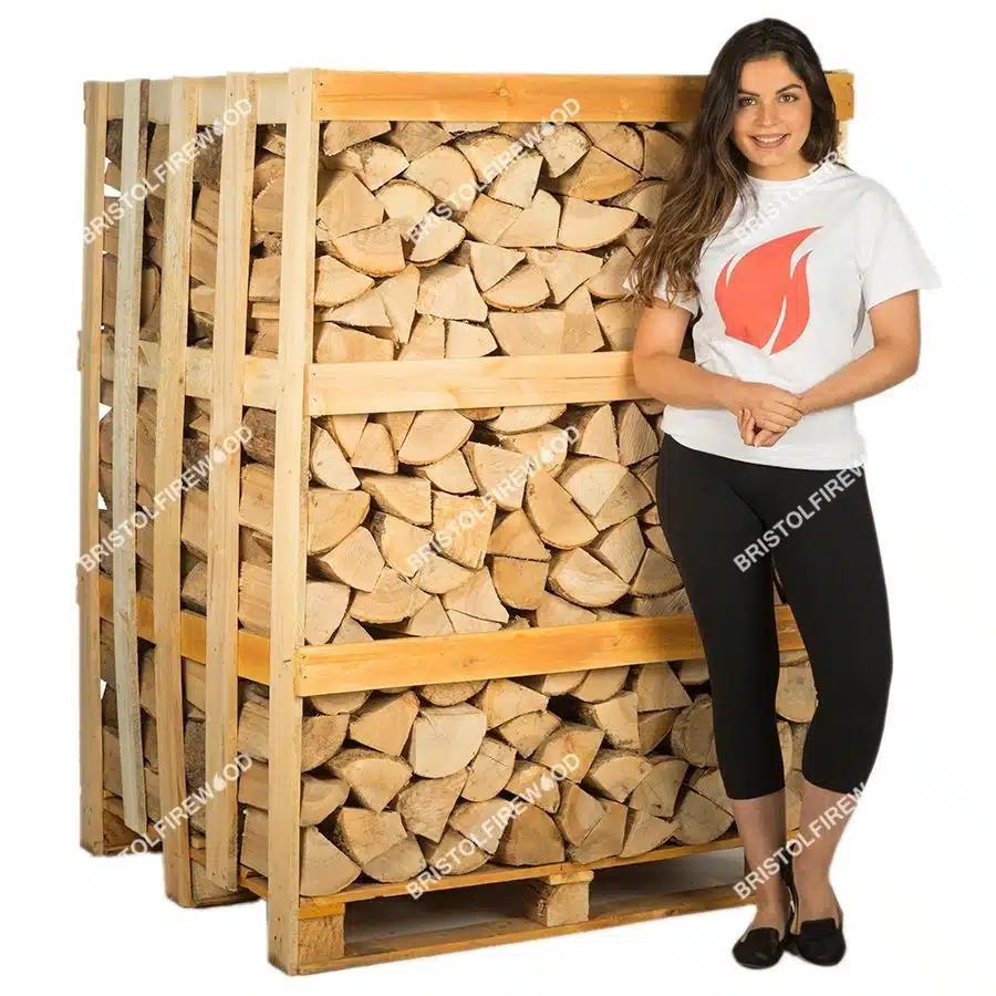 full ash crate firewood